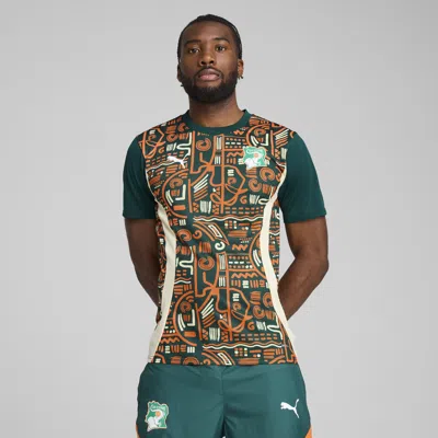 Puma Ivory Coast 2025 Men's Pre-match Soccer Jersey In Green