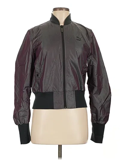 Pre-owned Puma Jacket In Burgundy