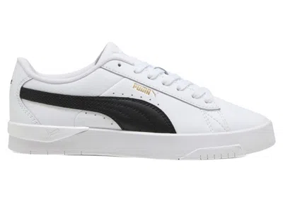 Pre-owned Puma Jada Classic White Black (women's) Sneakers In  White/ Black/ Gold In Multi