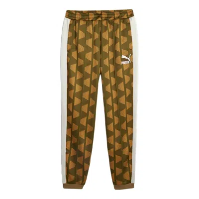 Puma Joggers And Sweatpants 'yellow' In Brown