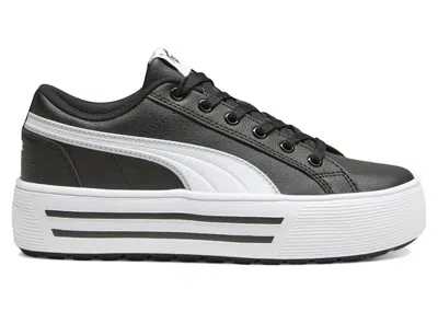 Pre-owned Puma Kaia 2.0 Black White (women's) Sneakers In  Black/ White/ash Gray