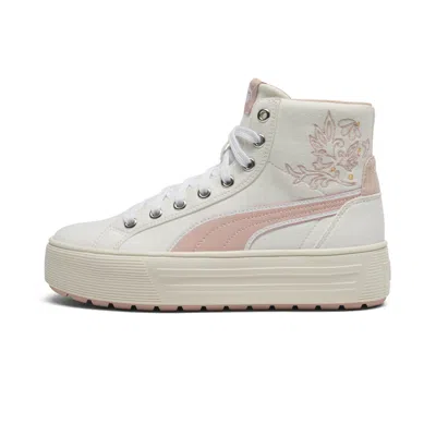 Puma Kaia 2.0 Mid Novelty Flower Shoes In White