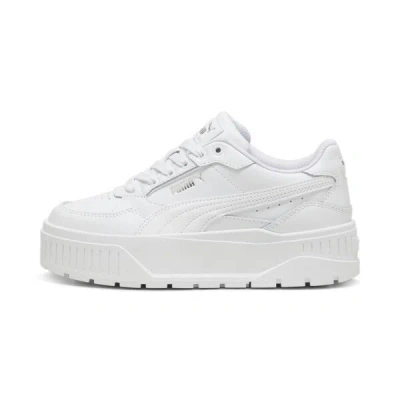 Puma Karmen Ii Idol Big Kids' Sneakers In White- White- Silver