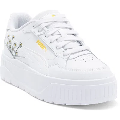 Puma Karmen Ii Idol Floral Platform Sneaker In Blue