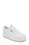 Puma Karmen Rebelle Platform Sneaker In  White- White-gold