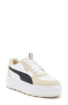 Puma Karmen Rebelle Platform Sneaker In White- Black-putty
