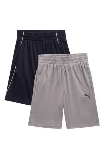 Puma Kids' 2-pack Shorts In Gray