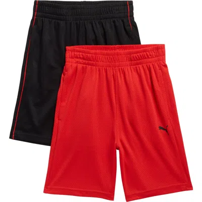 Puma Kids' 2-pack Shorts In Red