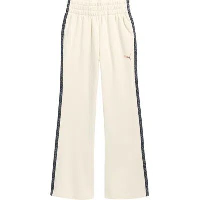 Puma Kids' Animal Pack Fleece Wide Sweatpants In Neutral