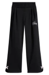 Puma Kids' Bow Society Fleece Wide Leg Sweatpants In Black
