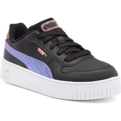 Puma Kids' Carina 3.0 Blurry Dream Platform Sneaker In Black