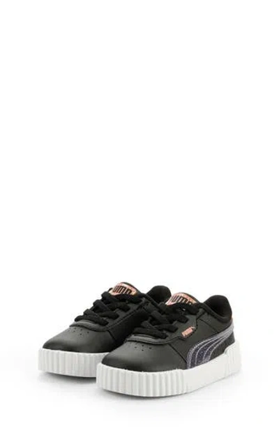 Puma Kids' Carina 3.0 First Blossom Sneaker In Black