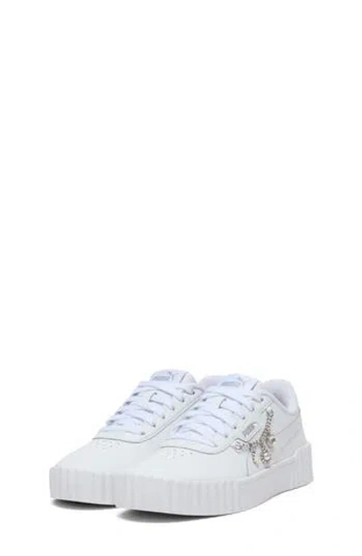 Puma Kids' Carina 3.0 Low Top Sneaker In White