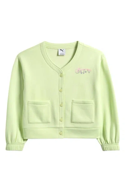 Puma Kids' Charmed Pack Cardigan In Green