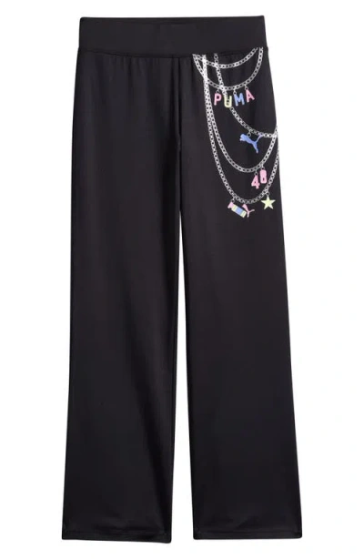 Puma Kids' Charmed Pack Wide Leg Pants In Black