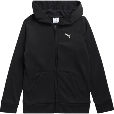 Puma Kids' Class Pack Fleece Full Zip Hoodie In Black