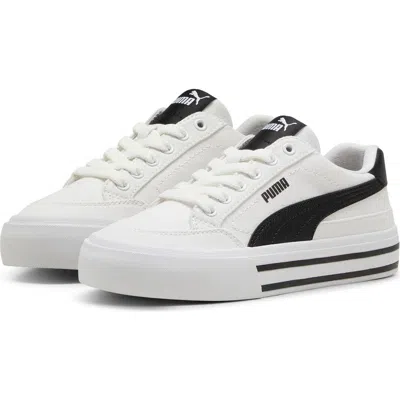 Puma Kids' Court Classic Vulcanized Sneaker In Multi
