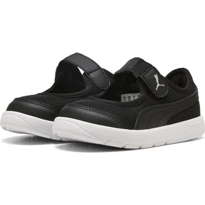 Puma Kids' Courtflex V3 Sneaker In Black