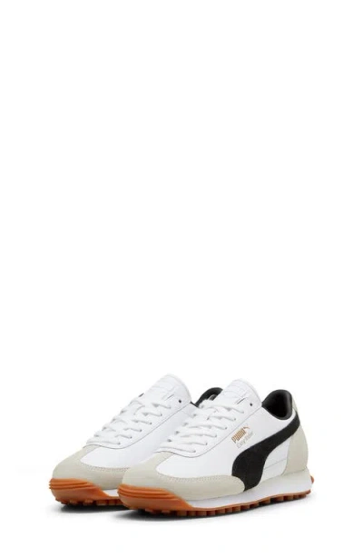 Puma Kids' Easy Rider Trainer In  White- Black