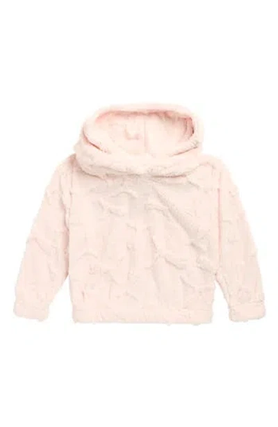 Puma Kids' Faux Shearling Pullover Hoodie In Pink
