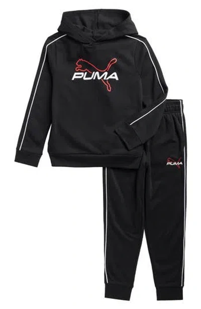 Puma Kids' Fleece Hoodie & Joggers Set In Black