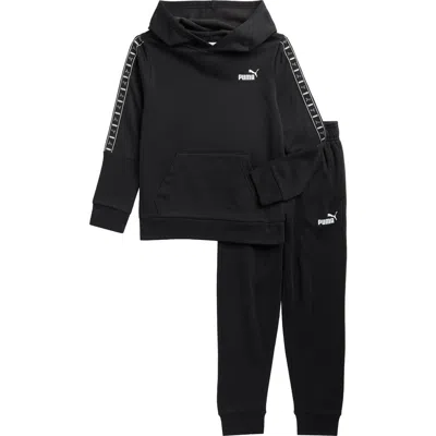 Puma Kids' Fleece Hoodie & Joggers Set In Black
