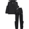 Puma Kids' Fleece Hoodie & Joggers Set In Black