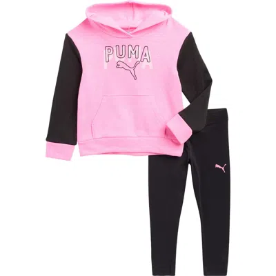 Puma Kids' Fleece Hoodie & Leggings Set In Multi