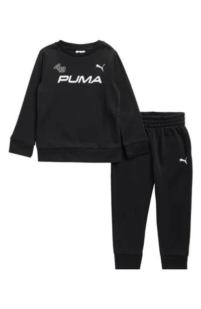 PUMA PUMA KIDS' FLEECE SWEATSHIRT & JOGGERS SET