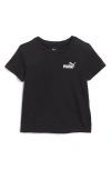 Puma Kids' Foundations Stretch Cotton T-shirt In Black