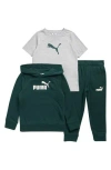 Puma Kids' Graphic Hoodie, T-shirt & Joggers Set In Multi