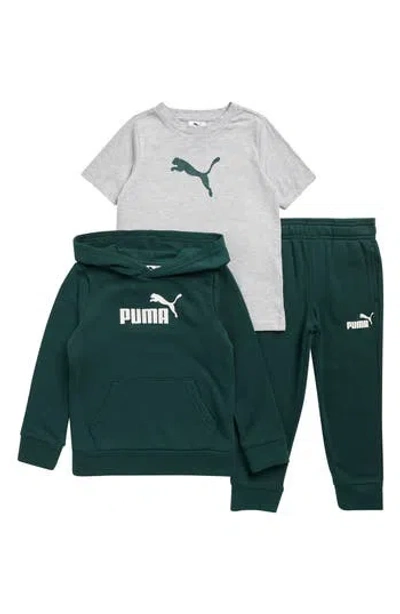 Puma Kids' Graphic Hoodie, T-shirt & Joggers Set In Multi