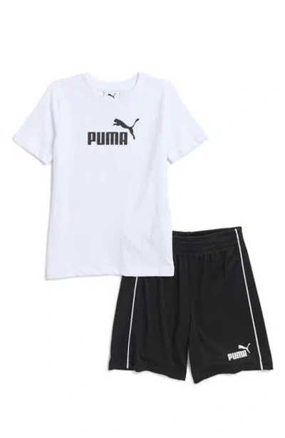 Puma Kids' Cotton Jersey Graphic T-shirt & Shorts Set