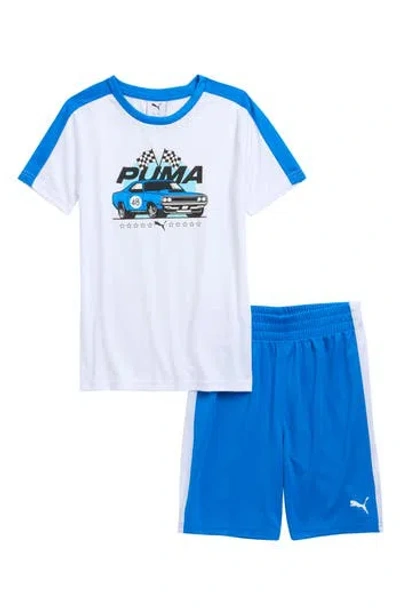 Puma Kids' Graphic T-shirt & Shorts Set In Multi