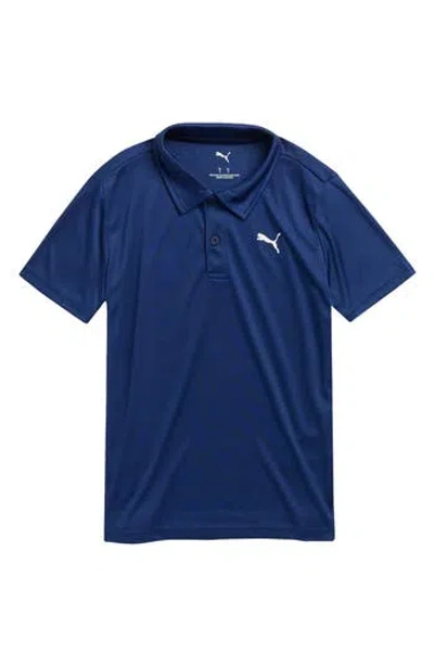 Puma Kids' House Of Graphics Performance Polo In Blue
