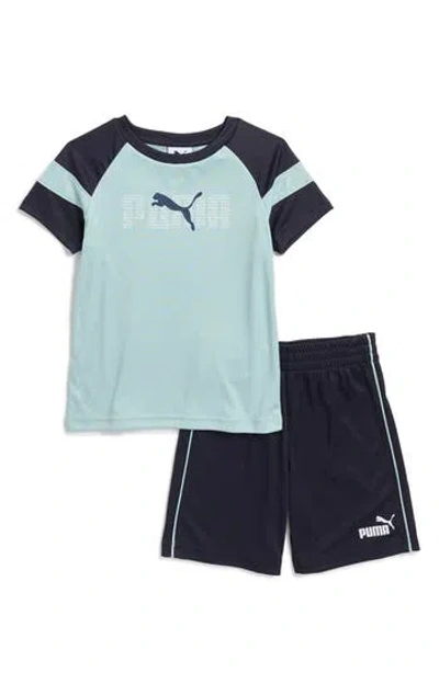 Puma Kids' Interlock Graphic T-shirt & Shorts Set