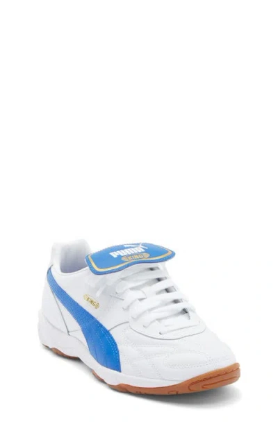 Puma Kids' King Indoor Soccer Sneaker In White