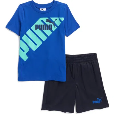 Puma Kids' Logo Graphic T-shirt & Shorts Set