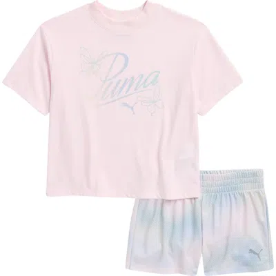 Puma Kids' Logo Jersey T-shirt & Shorts Set