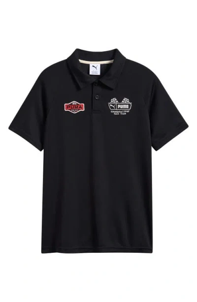 Puma Kids' Moto Pack Performance Polo In Black