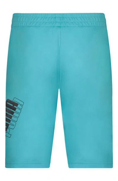 Puma Kids' Power Pack Essential Shorts In Turquoise Aqua