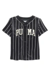 Puma Kids'  Baseball Jersey In Black