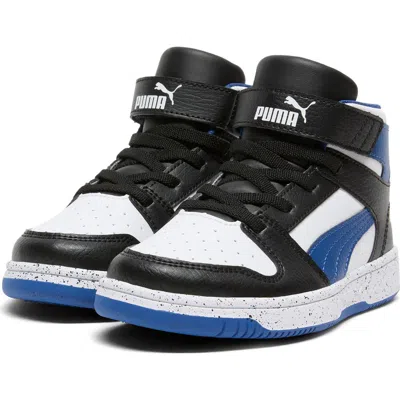 Puma Kids' Rebound Layup High Top Sneaker In Black