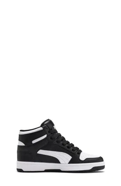 Puma Kids' Rebound Layup High Top Sneaker In Black