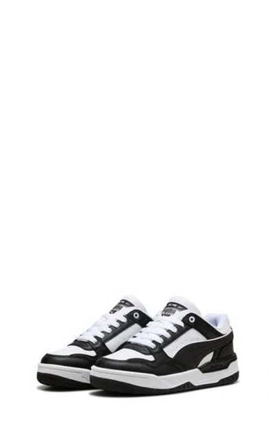 Puma Kids' Rebound Retro Low Top Sneaker In Black