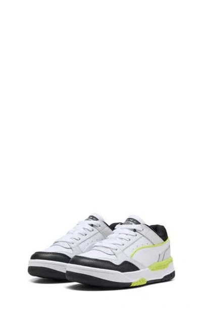 Puma Kids' Rebound Retro Low Top Sneaker In White