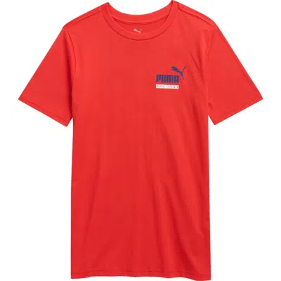 Puma Kids' Recess Graphic T-shirt In Red