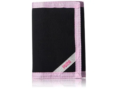 Puma Kids' Rise Trifold Wallet Wallet Handbags Black/pink: One Size