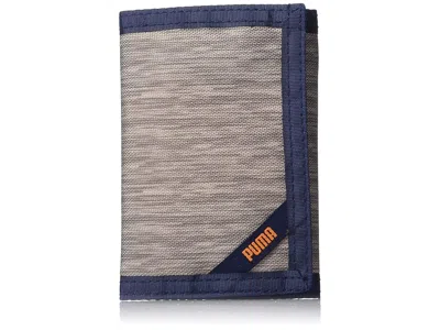 Puma Kids' Rise Trifold Wallet Wallet Handbags Grey/orange: One Size In Gray
