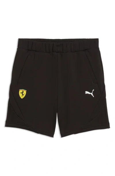 Puma Kids' Scuderia Ferrari Sweat Shorts In Black